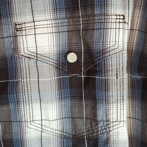 Resistol‎ University Fit Snap Front Plaid Western Rodeo Shirt Size XXL - Picture 3 of 8